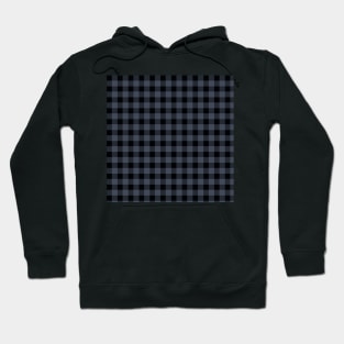 Blue Charcoal Medium Gingham by Suzy Hager      Black & Blue Hoodie